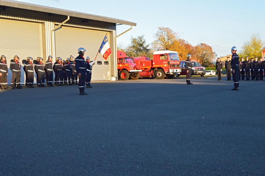 Passation de commandement au centre d&#039;incendie et de secours de Réalmont