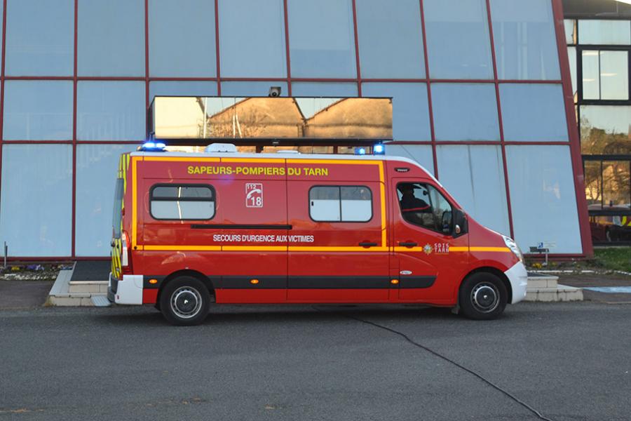 Feu dans une industrie à Saint-Juéry