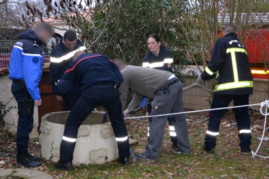 Chute accidentelle d&#039;une personne dans un puits à Saint-Sulpice