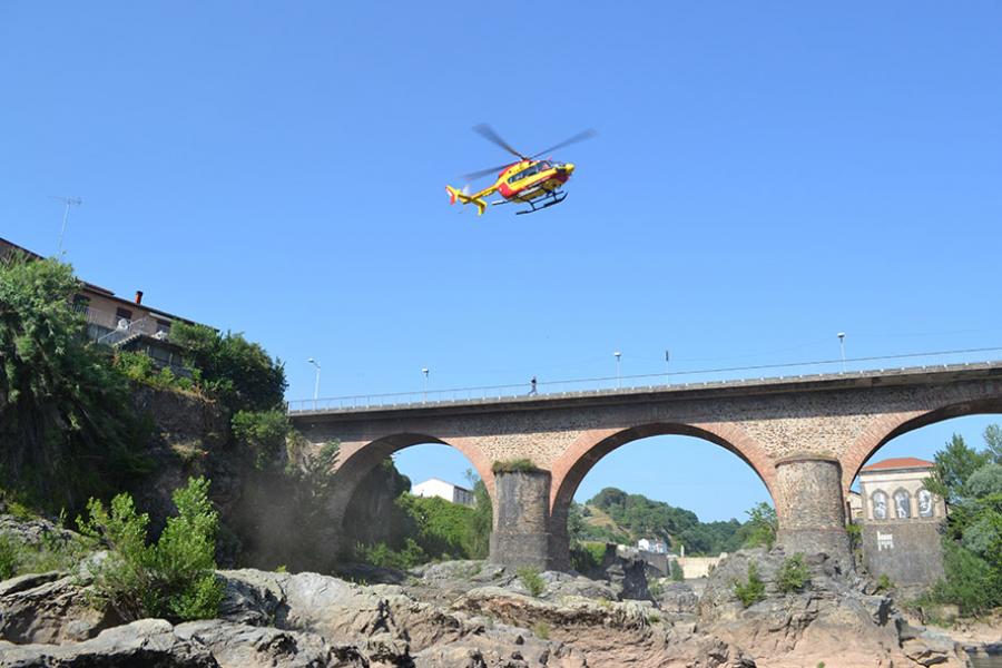Chute de grande hauteur à Arthès