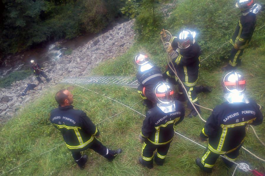 La formation des nouveaux sapeurs-pompiers professionnels continue