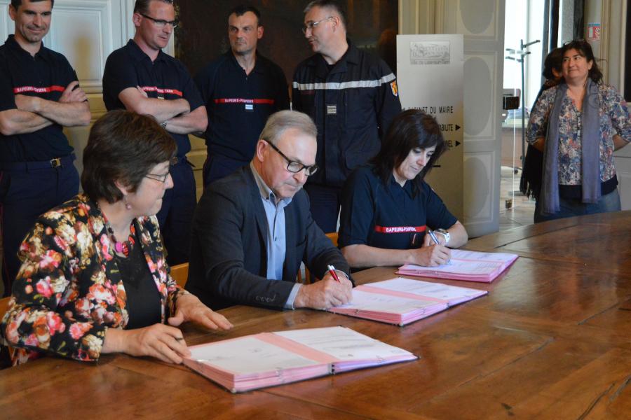 Signature d&#039;une nouvelle convention avec la mairie de Lisle-sur-Tarn