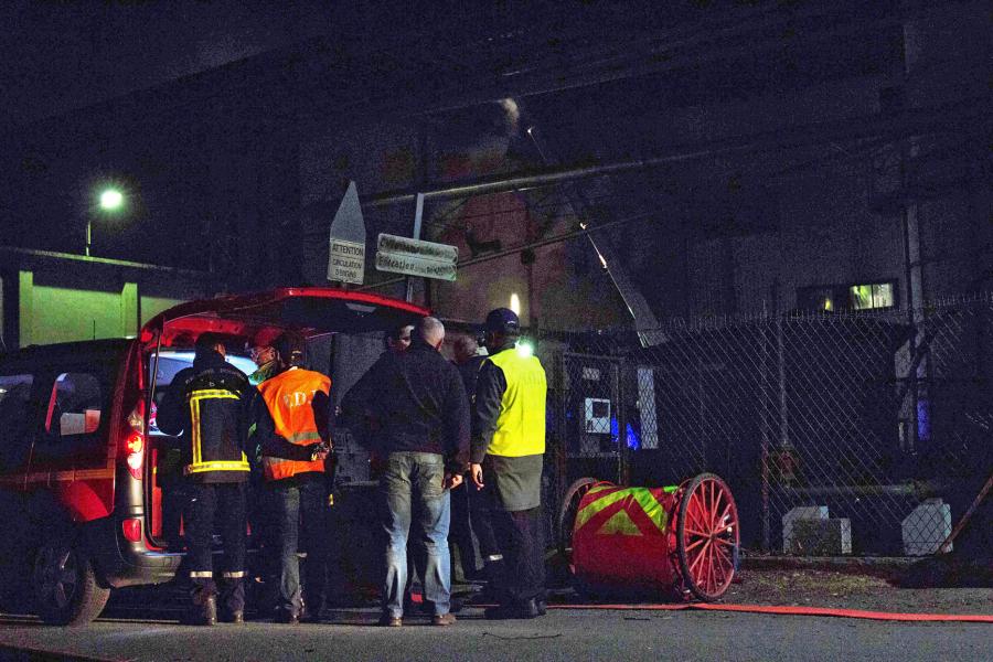Feu dans une industrie sur la commune de Labruguière