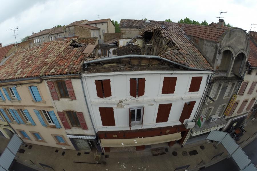Effondrement dans un immeuble sur la commune de Gaillac