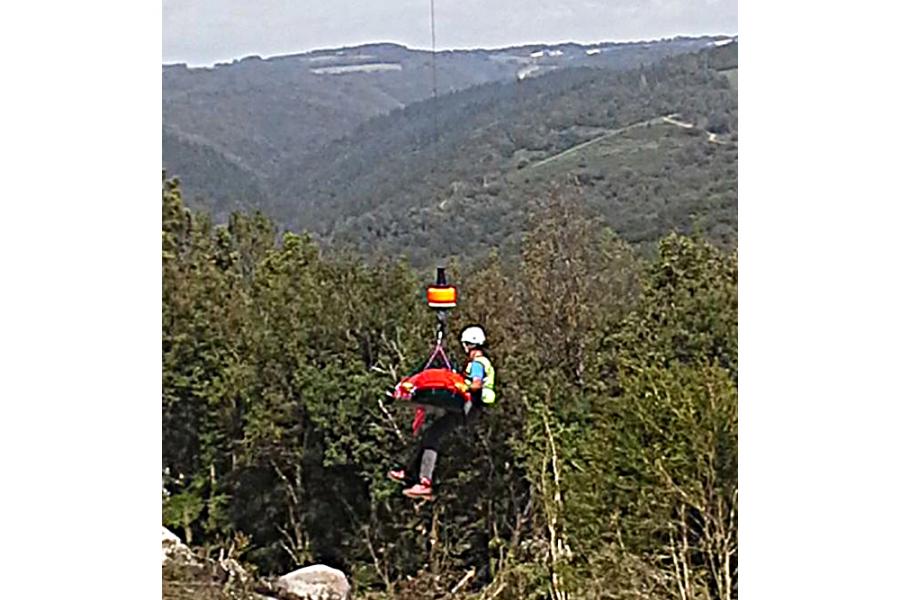 Un bucheron blessé hélitreuillé à Lacrouzette