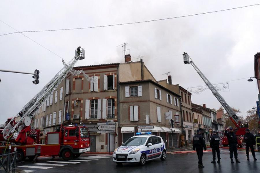 Feu d&#039;appartement à Albi