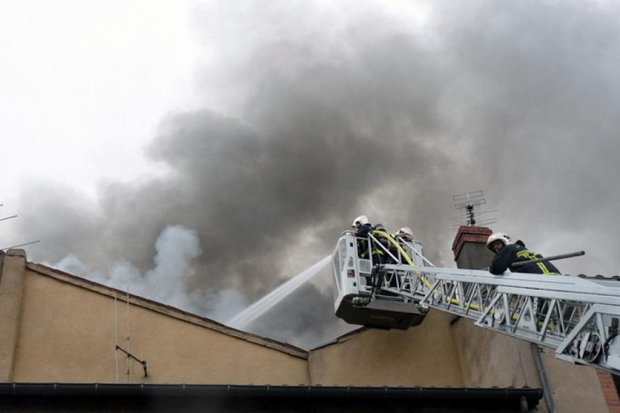 Feu d&#039;appartement à Albi