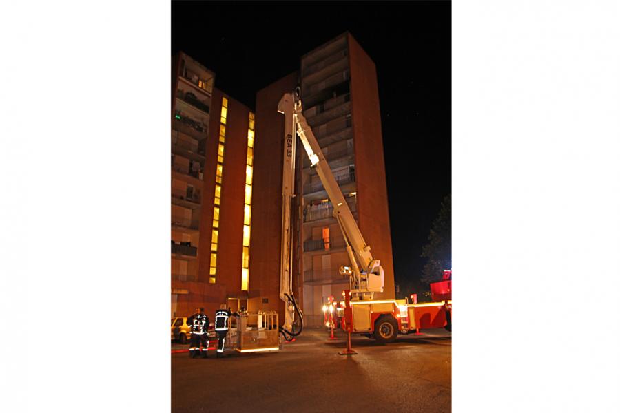 Feu d&#039;habitation collective sur la commune d&#039;Albi
