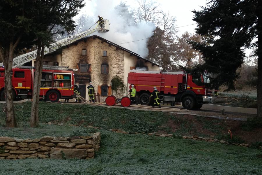 Feu d&#039;habitation à Mont-Roc