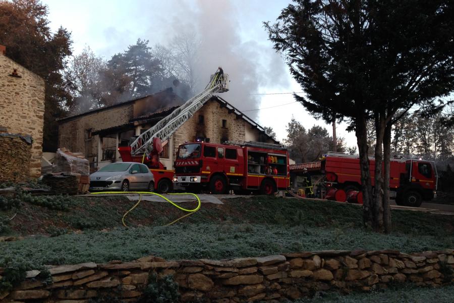 Feu d&#039;habitation à Mont-Roc