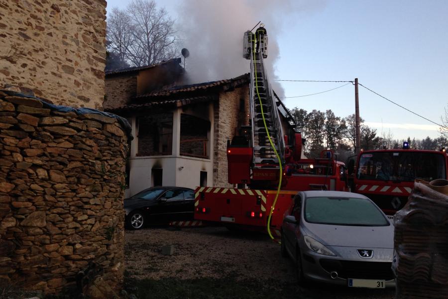 Feu d&#039;habitation à Mont-Roc
