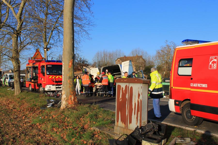 Violente collision sur la commune de Graulhet