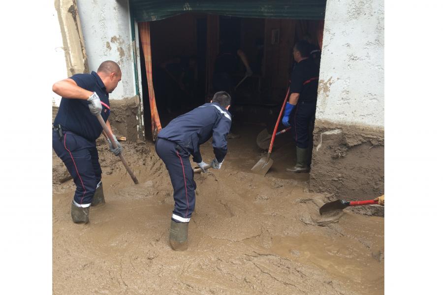 Départ d&#039;une colonne de renfort en Ariège