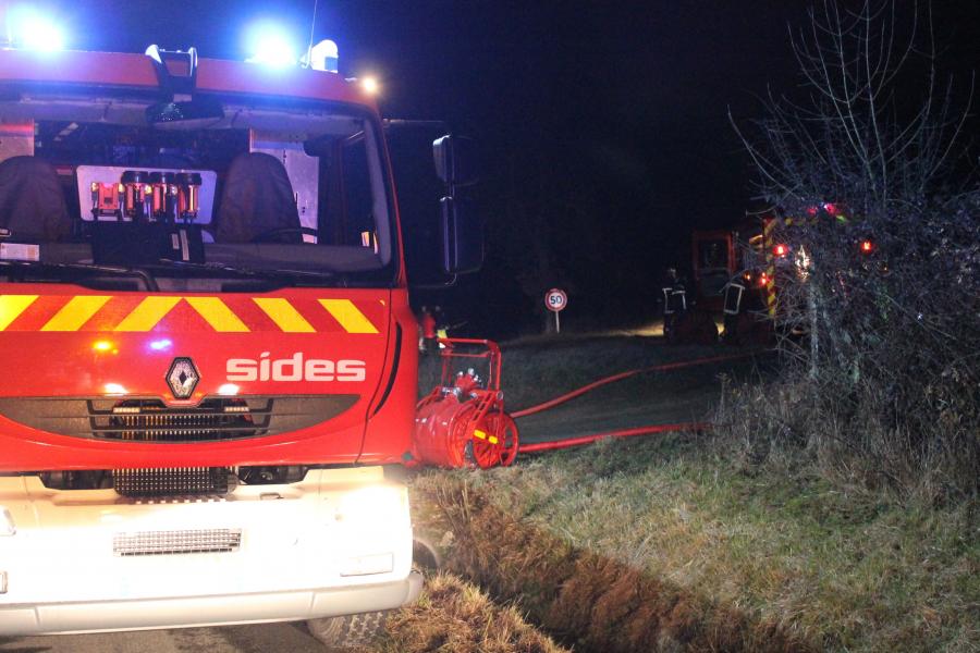 Feu de local artisanal sur la commune d&#039;Albi