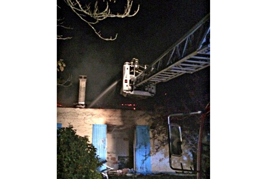 Feu d&#039;habitation sur la commune de Florentin