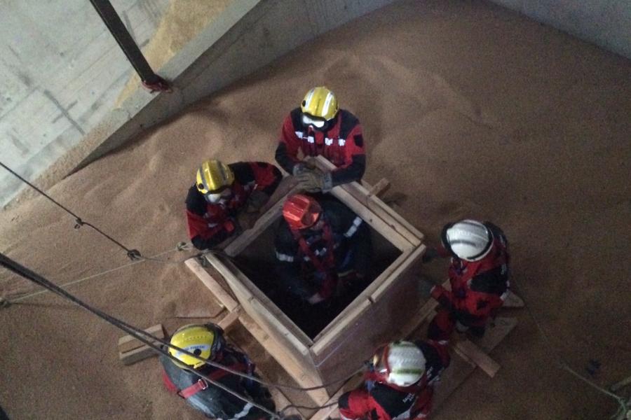 Technique de sauvetage en silo pour la section SD
