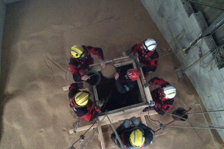 Technique de sauvetage en silo pour la section SD