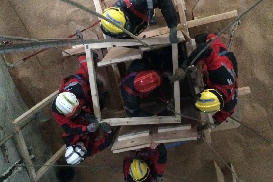 Technique de sauvetage en silo pour la section SD