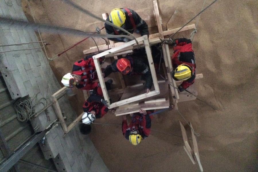 Technique de sauvetage en silo pour la section SD