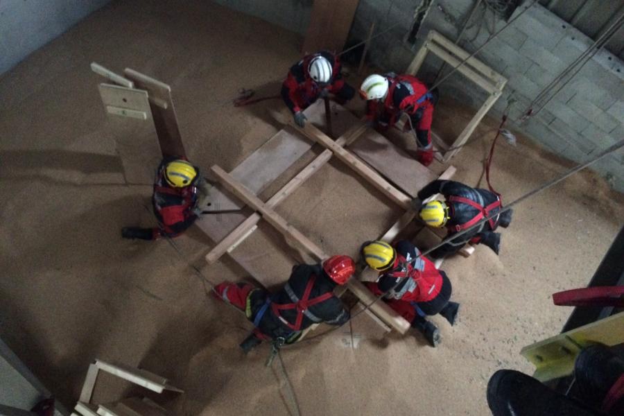 Technique de sauvetage en silo pour la section SD