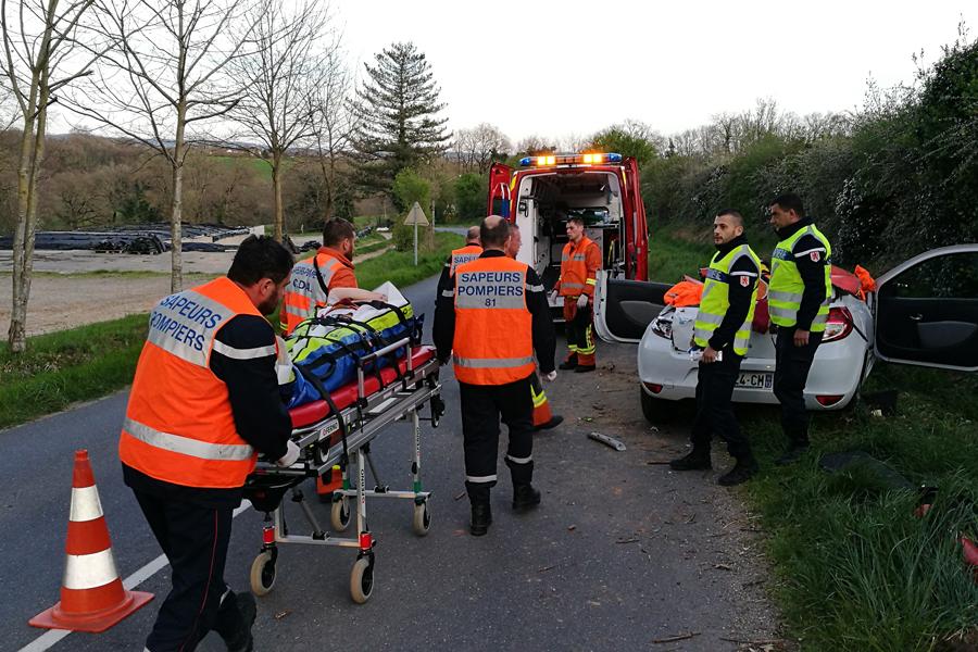 Accident de la circulation sur la commune de Almayrac