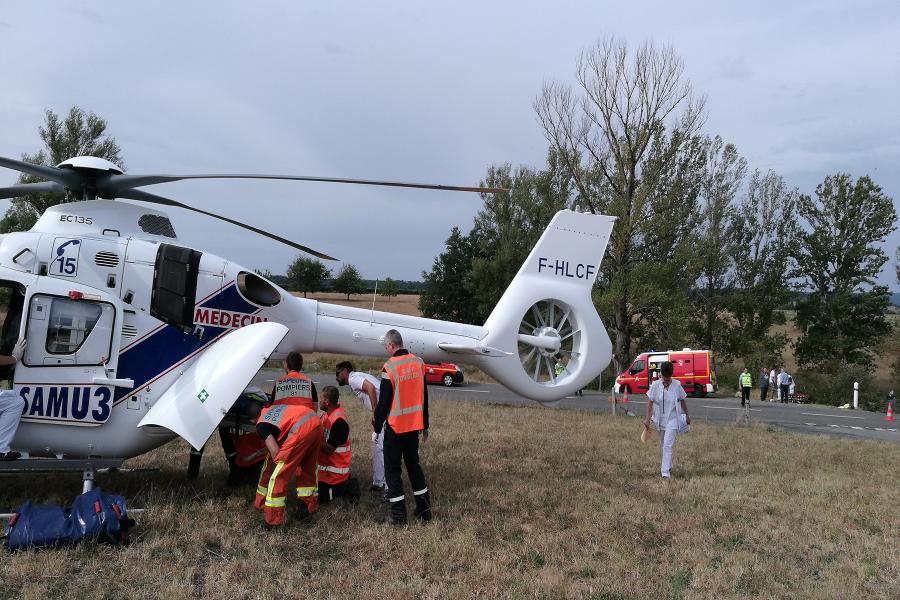  Embardée d&#039;une voiture à Bournazel
