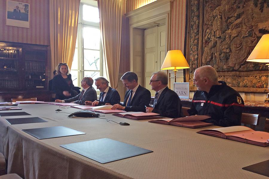 Signature de convention entre le MEDEF et le SDIS du Tarn