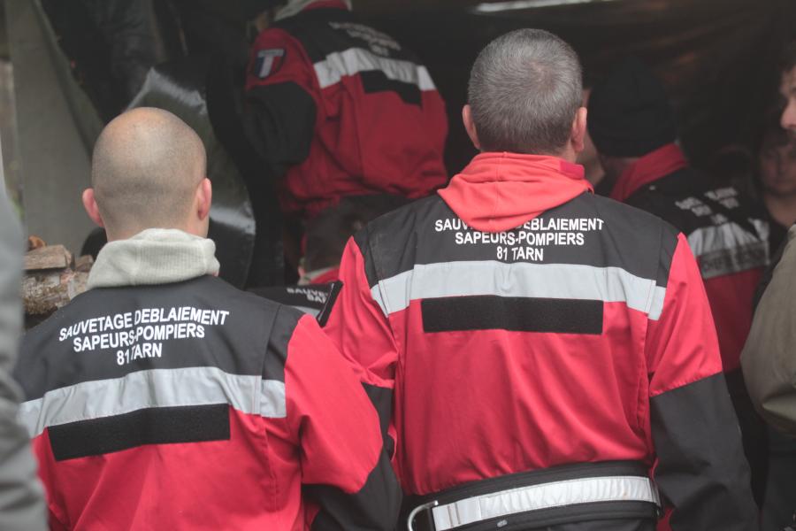 Exercice de secours spéléologique à Sorèze