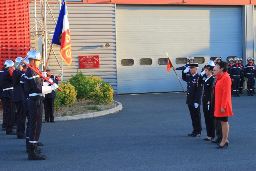 Passation de commandement au centre de secours de Lisle-sur-Tarn