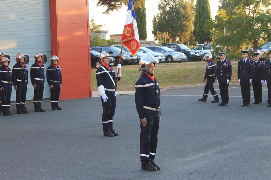 Passation de commandement au centre de secours de Lisle-sur-Tarn