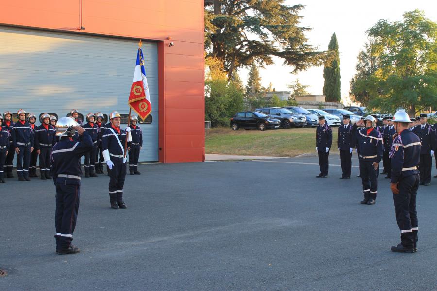 Passation de commandement au centre de secours de Lisle-sur-Tarn