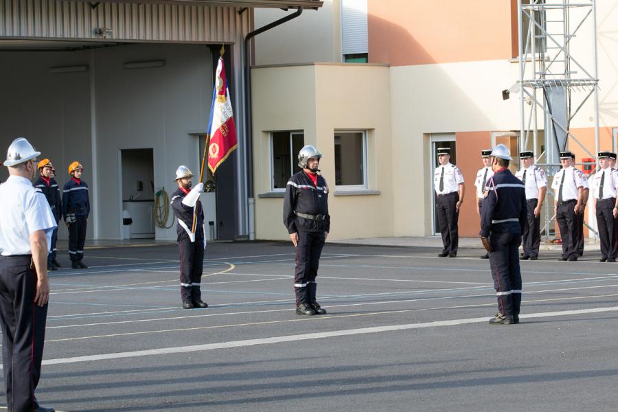 Prise de commandement au centre de secours de Labruguière