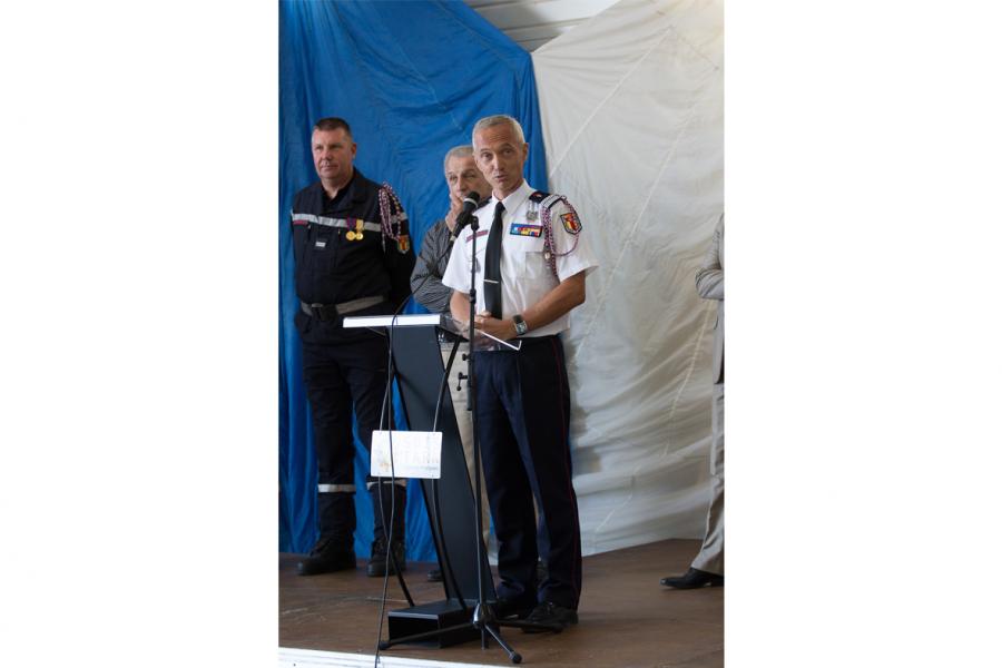 Prise de commandement au centre de secours de Labruguière