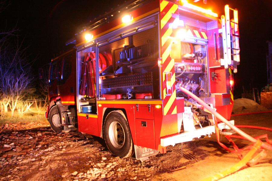 Feu de paille sur la commune de Puylaurens