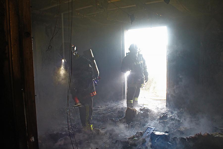 Feu d&#039;habitation sur la commune de Parisot