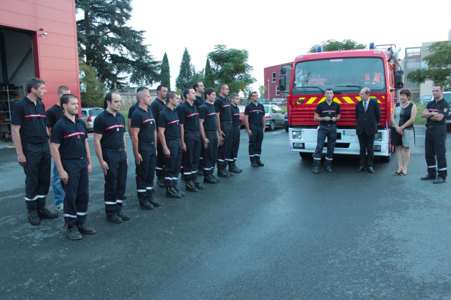 Nouveau fourgon incendie à Lisle-sur-Tarn