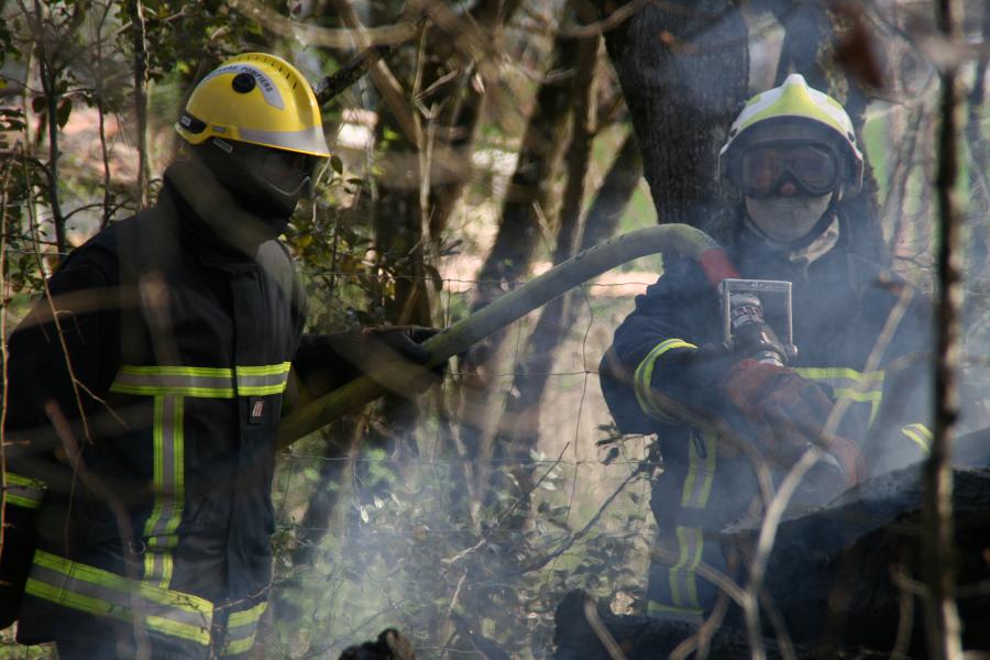 Feu de sous-bois à Labastide-Saint-Georges