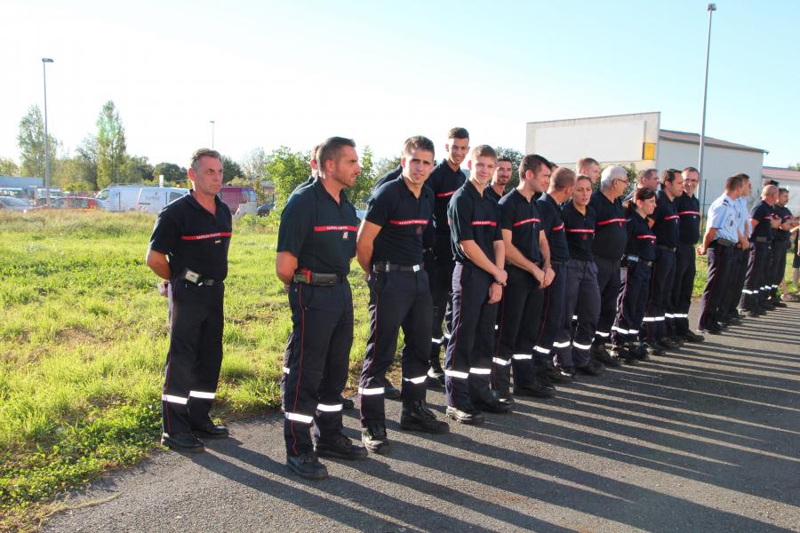 Pose de la première pierre du nouveau centre d&#039;incendie et de secours de Graulhet