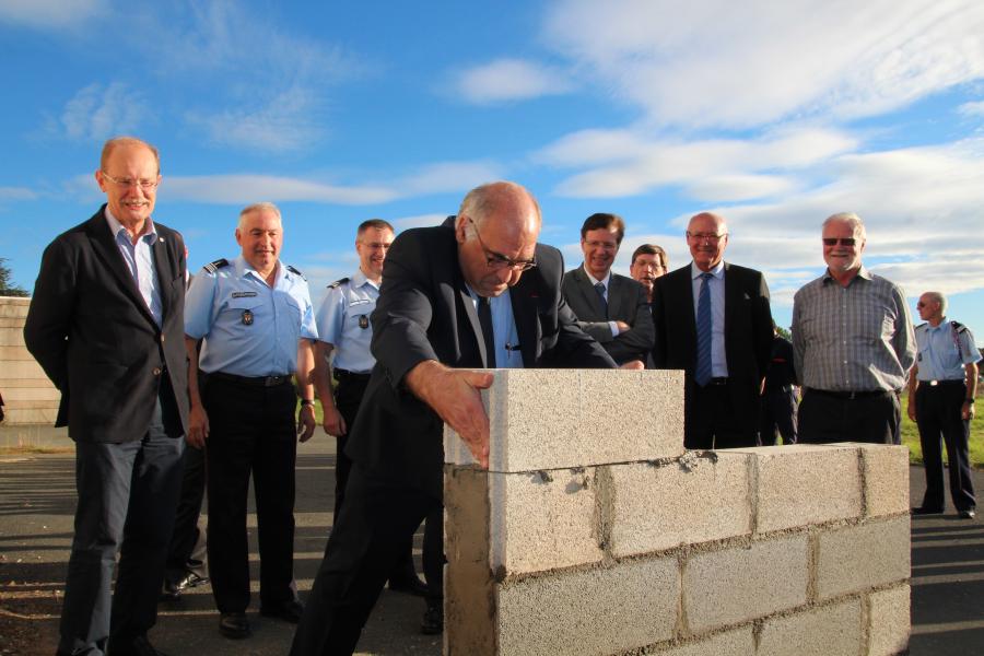 Pose de la première pierre du nouveau centre d&#039;incendie et de secours de Graulhet