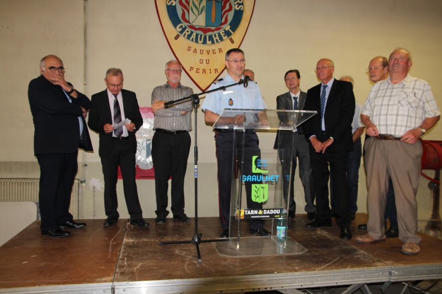 Pose de la première pierre du nouveau centre d&#039;incendie et de secours de Graulhet