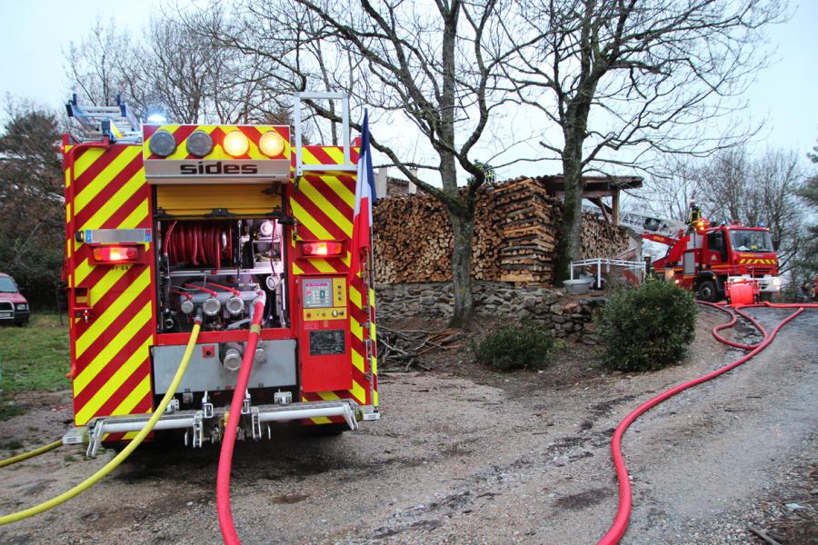 Feu de bâtiment agricole sur la commune d&#039;Escoussens