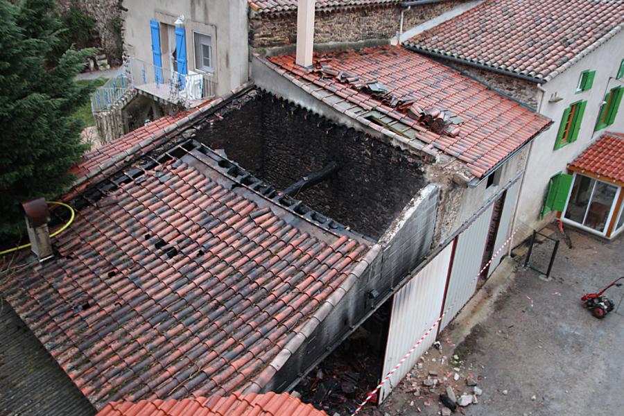 Feu de bâtiment agricole sur la commune d&#039;Escoussens