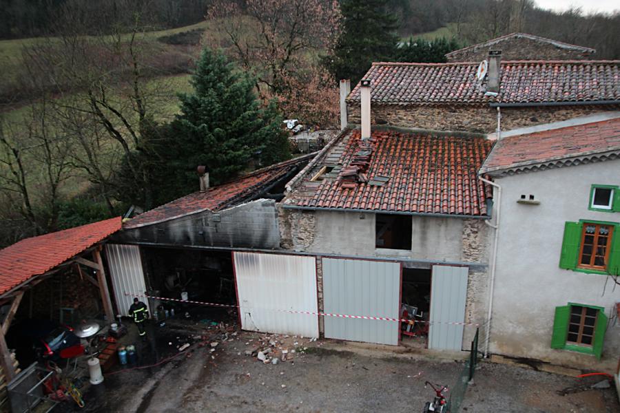 Feu de bâtiment agricole sur la commune d&#039;Escoussens