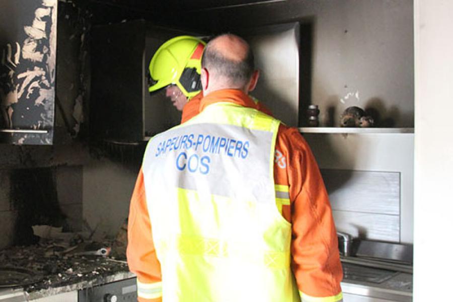 Feu de cuisine dans un appartement à Labruguière