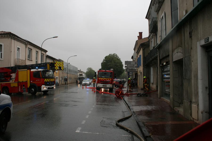 Feu d&#039;appartement sur la commune de Castres