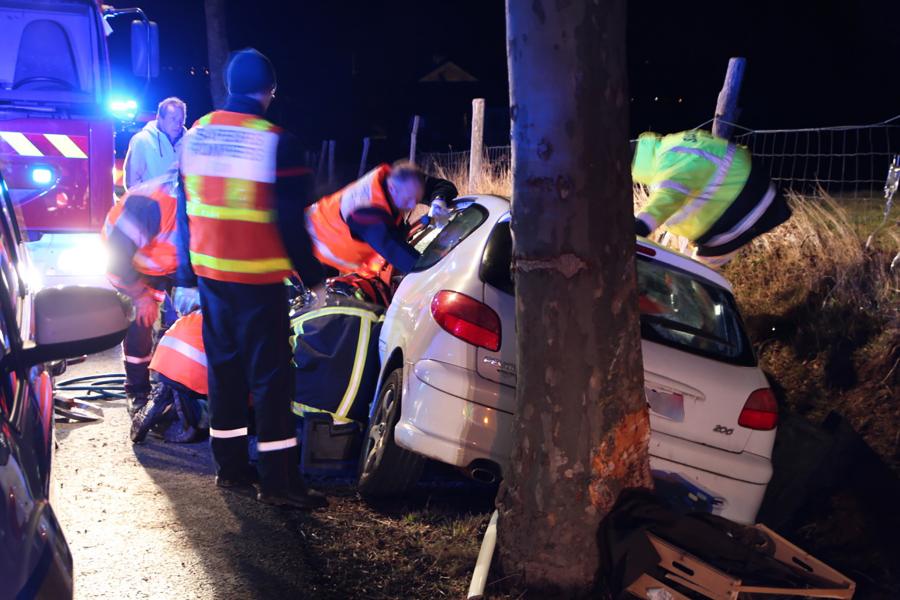 Embardée d&#039;une voiture à Saint-Michel-Labadié