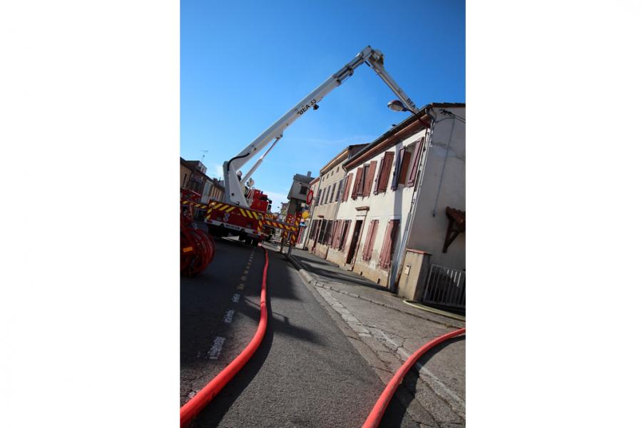 Incendie d&#039;un appentis à Villefranche d&#039;Albi