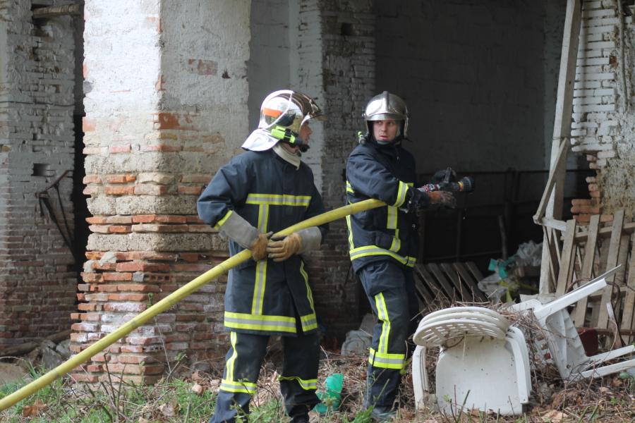 Feu d&#039;habitation sur la commune de Tauriac