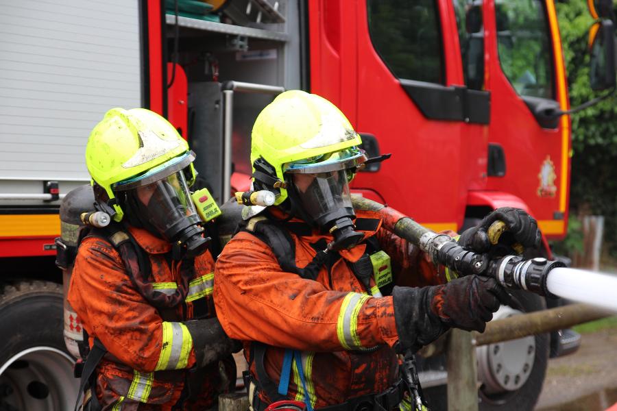 Feu de hangar agricole à Tanus