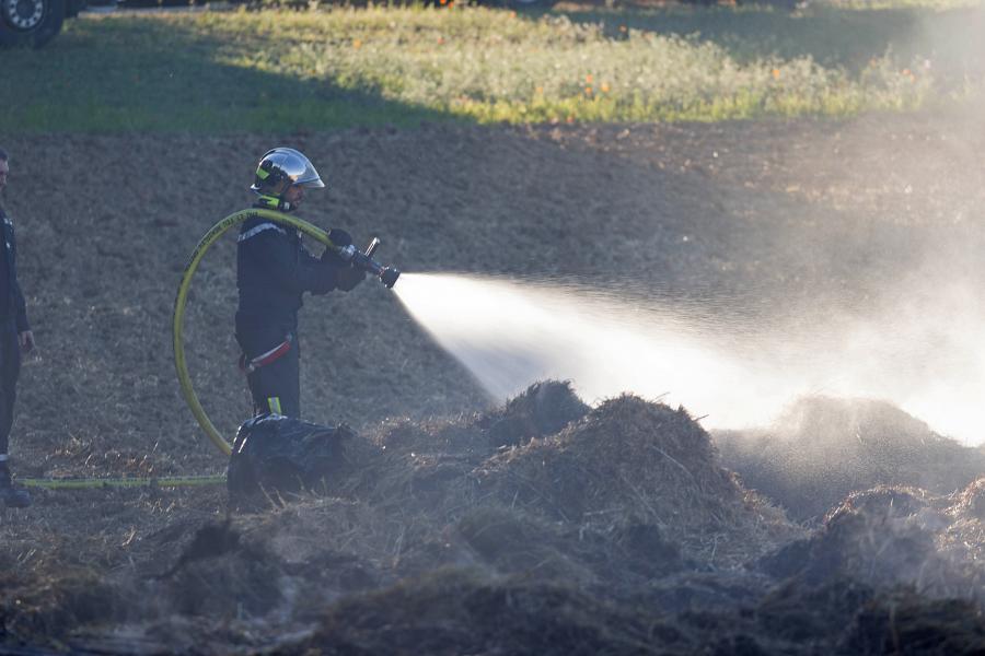 Feu de local agricole sur la commune de Puylaurens